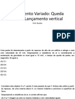 Queda Livre e Lançamento Vertical