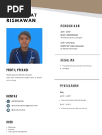 Putih Bersih Modern Profesional Resume