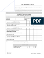 Sew Infrastructutre LTD: Calibration of Sand Pouring Cylinder