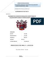 Expediente Tecnico: Gobierno Provincial de Recuay