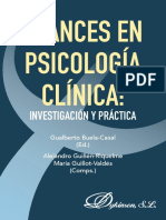 Avances en Psicología Clínica:: Investigación Y Práctica