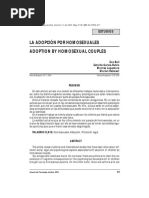 La Adopción Por Homosexuales Adoption by Homosexual Couples: Estudios