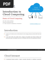 Basics of Cloud Computing