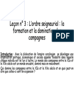 Lecon N 3 L Ordre Seigneurial La Formation Et La Domination Des Campagnes