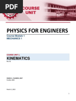 Physics For Engineers: Kinematics