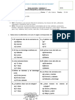 Evaluacion Historia Dias de La Semana y