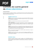 Contrato de Cuenta General de Dinero Electrónico: PRIMERA: Definiciones