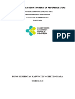 Kerangka Acuan Kegiatan/Term of Reference (Tor) : Dinas Kesehatan Kabupaten Aceh Tenggara TAHUN 2020