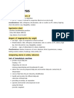 Hemodialysis: Dangers of Inappropriate Uf