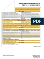 Programa de Mantenimiento de Tiempos de Funcionamiento