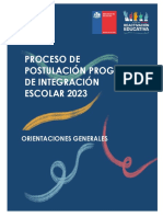 Orientaciones Proceso de Postulacion PIE 2023