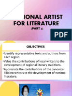 National Artist For Literature Part 2