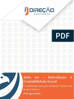 Aula 00 - Introdução À Contabilidade Geral: Contabilidade Geral para Analista Tributário Da Receita Federal