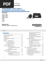 Mototrbo™: DM4600/DM4600e, DM4601/DM4601e Alphanumeric Display Mobile Radio