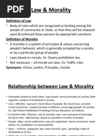 Law & Morality