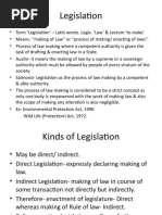 Legislation