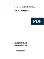 Cuadernillo Ingreso Matematica 2021