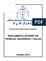 REGLAMENTO INTERNO DE SEGURIDAD - TRABAJO V y F