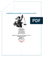 "Ejerciendo Autonomía en Un Conflicto Ético": Tacna - Perú