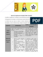 Ejercicio de Organización Conceptual: Matriz Conceptual