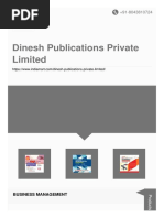 Dinesh Publications Private Limited: Business Management