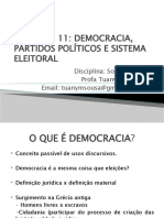 CAPÍTULO 11 - Demo - Partidos - Sist Eleitoral