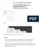 Chemistry For Engineers (Chem 111A) Laboratory Activity 7: University of Science and Technology of Southern Philippines