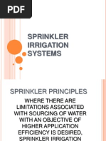 Sprinkler Irrigation Systems