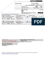 Legitimație / Ticket: Preț Price Via