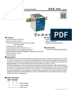 Mean Well NDR-480 Data Sheet