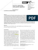 A Numerical Scheme For Optimizing Gas Liquid Cylindrical Cyclone Separator