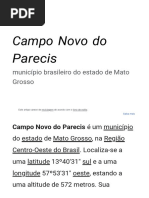 Campo Novo Do Parecis: Município Brasileiro Do Estado de Mato Grosso