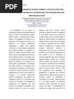 Ensayo Consideraciones Sobre La Evolución Del Pensamiento Humano A Partir de Los Paradigmas de Programación