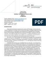 I CICLO 2019 SIGLA PS-1072 Teorías Y Sistemas de Psicología I Grupo 1 6 Créditos