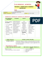 Ses-Jueves-Mat - Comparamos y Ordenamos Números Decimales