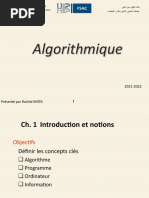 Algorithmique: Faculte Des Sciences Ain Chock قشلا نيع مولعلا ةيلك