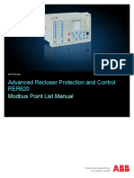 Advanced Recloser Protection and Control RER620: Modbus Point List Manual