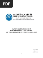 National Strategic Plan For Prevention and Control of Viral Hepatitis in Ethiopia, 2021 - 2025