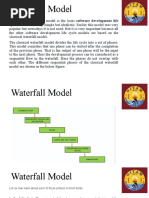 Waterfall Model: Cycle Model. It Is Very Simple But Idealistic. Earlier This Model Was Very