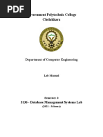 DBMS LAB Manual - 3136