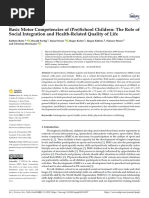 Basic Motor Competencies of (Pre) School Children: The Role of Social Integration and Health-Related Quality of Life