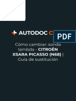 Cómo Cambiar - Sonda Lambda - CITROËN XSARA PICASSO (N68) - Guía de Sustitución - 124727