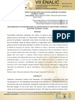 Transmissão de Saberes Etnobotânicos Na Etnia Jenipapo-Kanindé, Aquiraz, Ceará