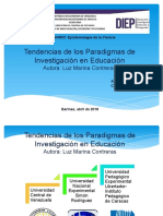 Diapositivas Tendencias de Los Paradigmas de Investigación en Educación