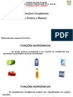 Funções Inorgânicas (Ácidos e Bases) : (Elaborado Pela Equipe de Química)