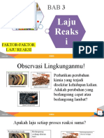 Laju Reaks I: Faktor-Faktor Laju Reaksi