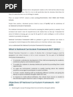 What Is National Curriculum Framework (NCF 2005) ?