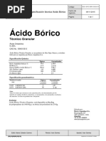 Acido Borico - HDS