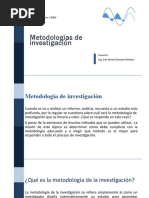 Metodologías de Investigación