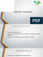 Interview Techniques